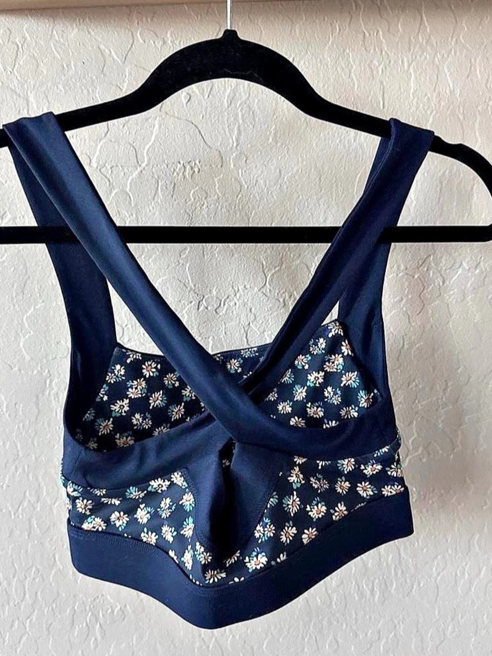 Fabletics Floral Sports Bra in Blue - Picture 2 of 2